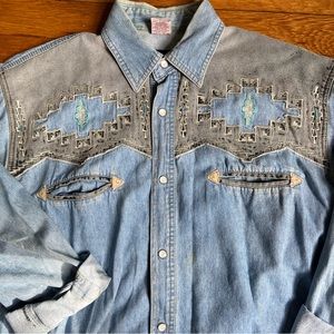 Retro Western button down